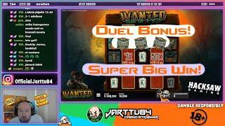 Duel Bonus!! Super Big Win From Wanted Dead Or A Wild!!