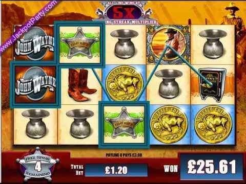£161.40 MEGA BIG WIN (134 X STAKE) JOHN WAYNE How to win at slots, beat, Slot secrets, Machine