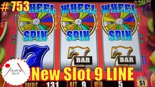 New Slot 9 Lines with Bonus Games -Fruit Jackpot Slot Win★ Slots ★Wild Double Strike Slot Max Bet $9