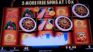 Montezuma Slot Machine Bonus + 10x Multiplier Retrigger! - 20 Free Games, BIG WIN