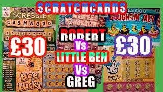 BIG £30.00 Game..Dough me the Money..Scrabble Bingo..Bee Lucky..Winter Wonderlines