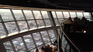 Panoramic view from the 107 SkyLounge atop the Stratosphere Hotel in Las Vegas