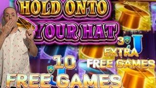 First Look• •HOLD ONTO YOUR HAT• Free Spins (exciting Bonus)