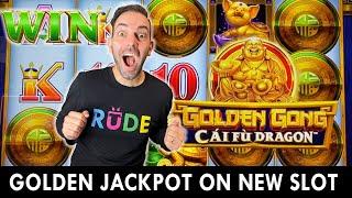⋆ Slots ⋆ BIGGEST WIN EVER on the NEW Golden Gong Slot Machine⋆ Slots ⋆