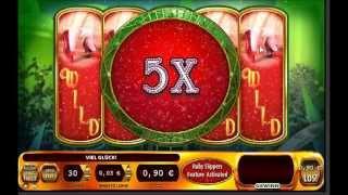 Wizard of Oz - Ruby Slippers Slot - 4 extented wilds + 5x multiplier - mega bin win