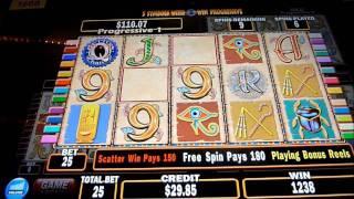 Cleopatra Slot Machine Bonus Win (queenslots)