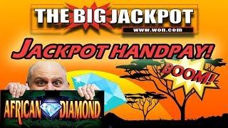 JACKPOT HANDPAY • $50/ SPIN • African Diamond PAYOUT!