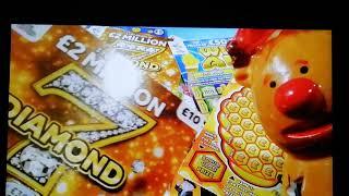 What a .night......it's like this.....says Scratchcard George..New £10.cards..Pots of Gold...Win all