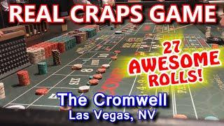 AMAZING 27 ROLLS! - Live Craps Game #41 - The Cromwell, Las Vegas, NV - Inside the Casino