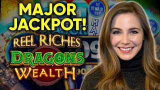 Major Jackpot! Nice Win! Reel Riches Dragon's Wealth Slot Machine!!