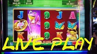 Frogger Konami live play at max bet $3.00 Slot Machine at The Cosmopolitan