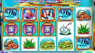 GOLD FISH Video Slot Casino Game with a FISH FOOD BONUS