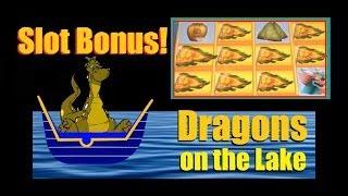 ☆★☆ FUNKY NEW SLOT BONUS! Dragons On The Lake Slot Machine Bonus! ~ Aristocrat (DProxima) ☆