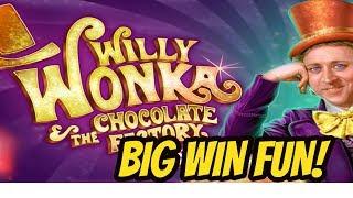 BIG WIN FUN! WILLY WONKA & THE CHOCOLATE FACTORY BONUSES!