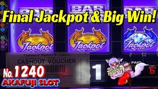 JACKPOT & Big Win⋆ Slots ⋆ Blazin Gems Slot Machine Handpay 3 Reel 9 Lines @YAAMAVA Casino 赤富士スロット