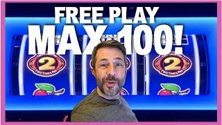 100 SPINS AT MAX BET USING FREE PLAY! • BONUS TIMES SLOT MACHINE