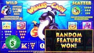 Whales of Cash Deluxe slot machine, pair of bonuses