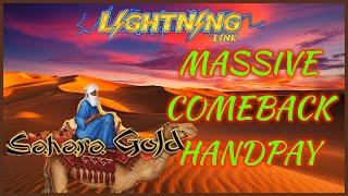 HIGH LIMIT Lightning Link Sahara Gold MASSIVE HANDPAY JACKPOT ⋆ Slots ⋆️$50 Bonus Rounds Slot EPIC C