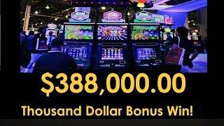 •$388,000 Thousand Dollar Bonus Win! Casino Video Slot Max Bet Rainbow Riches, Buffalo | SiX Slot • 