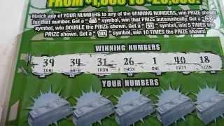 $20 Illinois Lottery Instant Ticket Scratchcard Video - Fabulous Fortune