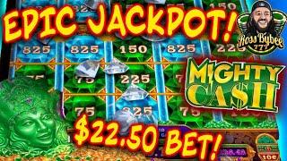 MAX BET! EPIC JACKPOT! ONLY ONE BONUS! Mighty Cash Double Up
