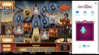 Golden Ticket Slot Free Spins Bonus Win!