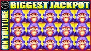 WOW INCREDIBLE BIGGEST JACKPOT HANDPAY ON YOUTUBE FOR DROP & LOCK THAT’S BANANAS SLOT MACHINE