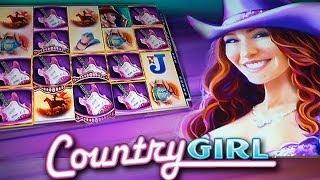 WMS - Country Girl -  + RETRIGGERS! - Slot Machine Bonus