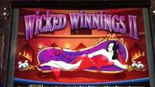Wicked Winnings II •LIVE PLAY• Slot Machine Pokie at Flamingo, Las Vegas