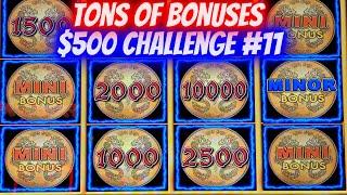 Tons Of Bonuses & BIG WIN On Lightning Link Slot ! $500 Challenge EP-11
