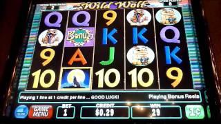 Wild Wolf Slot Machine Bonus Win (queenslots)