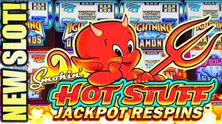 •NEW SLOT! HOT WIN!• SMOKIN’ HOT STUFF JACKPOT RESPINS Slot Machine Bonus (EVERI)