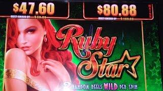 WMS - Ruby Star : 2 Bonuses & Line Hit on a $2.00 bet -  $4.00 bet  Eps: 2