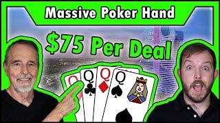 $75 PER DEAL!?!! Doubling Our Money with Massive Poker Hands! • The Jackpot Gents