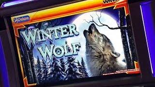Winter Wolf slot - Big Win linehit - bonus feature - 5c denom - Slot Machine Bonus