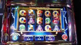 HL Ainsworth Thunder Cash $1 Denom Free Spin bonus slot machine