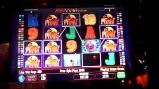 100 Wolves Bonus Slot Machine Win at Sands Casino at Bethlehem