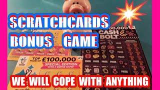 Scratchcards.CASH BOLT..£100,000 Yellow..& We should all thank the NHS Staff for what they are Doing