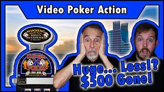 Huge… Loss?! $500 GONE QUICKLY On Ultimate X Video Poker! • The Jackpot Gents