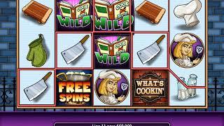 WHAT'S COOKIN'? Video Slot Casino Game with a RETRIGGERED WHAT'S COOKIN'? FREE SPIN BONUS