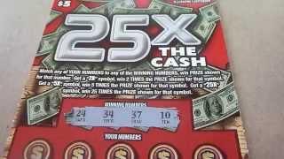25X the Cash! - $5 Lottery Ticket Scratchcard Video