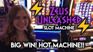 ZEUS Unleashed BIG WIN! Incredibly HOT Machine!!! • Slot Lady