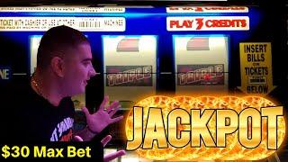 ★ Slots ★HANDPAY JACKPOT★ Slots ★ On High Limit TRIPLE STRIKE 3 Reel Slot Machine | Buffalo Gold Rev