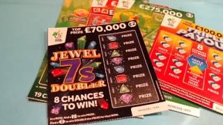 Scratchcard...Your'LIKES'Count..Millionaire Green..Jewel 7's..Cash Word..9x Lucky..Triple Payout..