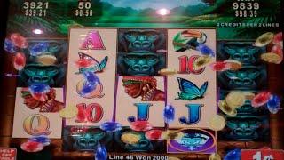 African Diamond Slot Machine Bonus + HUGE Line Hit - 15 Free Games Win
