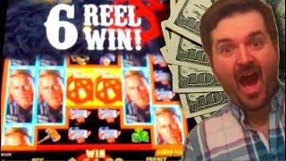I DID IT AGAIN! JAX 6 Reel Win In The Bonus! YES! HUGE WIN! Sons of Anarchy Slot Machine!