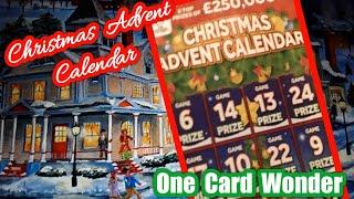 •Christmas Advent Calendar• Scratchcard.•.. One Card Wonder Game•