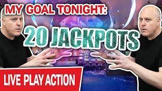 ⋆ Slots ⋆ ONLY Live High-Limit Slots! ⋆ Slots ⋆ My Goal Tonight: 20 JACKPOT HANDPAYS