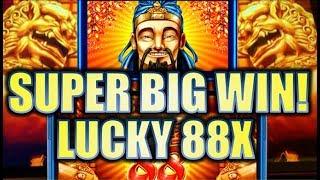 •SUPER BIG WIN! 88X MULTIPLIER!• LUCKY 88 Slot Machine Bonus (Aristocrat)