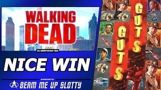 The Walking Dead Slot - Nice Win, Wheel Feature with Progressive and Free Spins